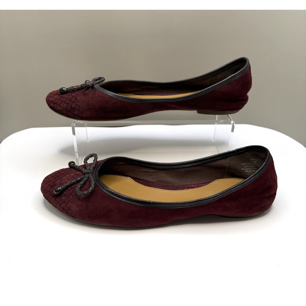 BUNDLE: 2 Sperry Maya Flats in Burgundy & in Gold Sz 9.5 - Picture 13 of 16